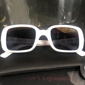 White Framed Sunglasses